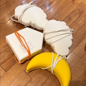 IKEA White and Yellow LED Wall Lights